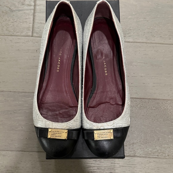Marc Jacobs Shoes - Marc Jacobs Women's Silver and Black Loafers
